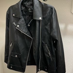 Faux leather jacket